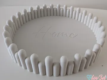 Bandeja organizadora: Modern Wavy Picket Home Decor Tray - Home / Blank — vista de referencia 4
