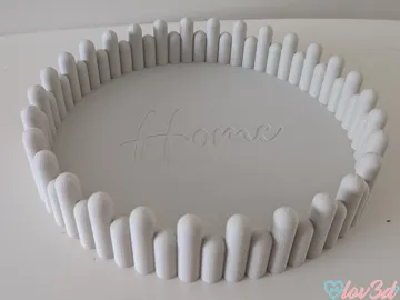 Bandeja organizadora: Modern Wavy Picket Home Decor Tray - Home / Blank — vista de referencia 3
