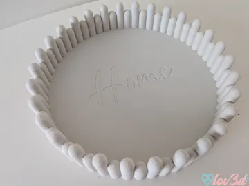 Bandeja organizadora: Modern Wavy Picket Home Decor Tray - Home / Blank — vista de referencia 5