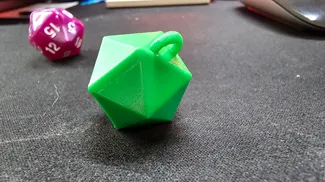 D20 Keychain - Blank