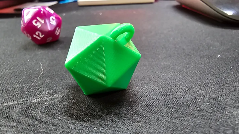 D20 Keychain - Blank