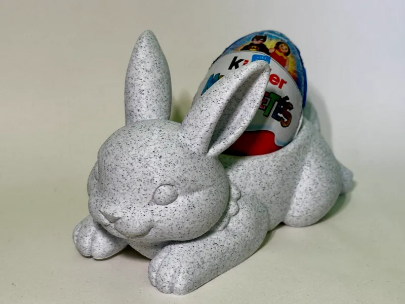Easter bunny egg holder for Kinder Überraschung Ei