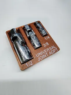 Universal Joint Socket Adapter Set Gridfinity Tray