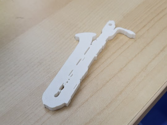 bari saxophone keychain