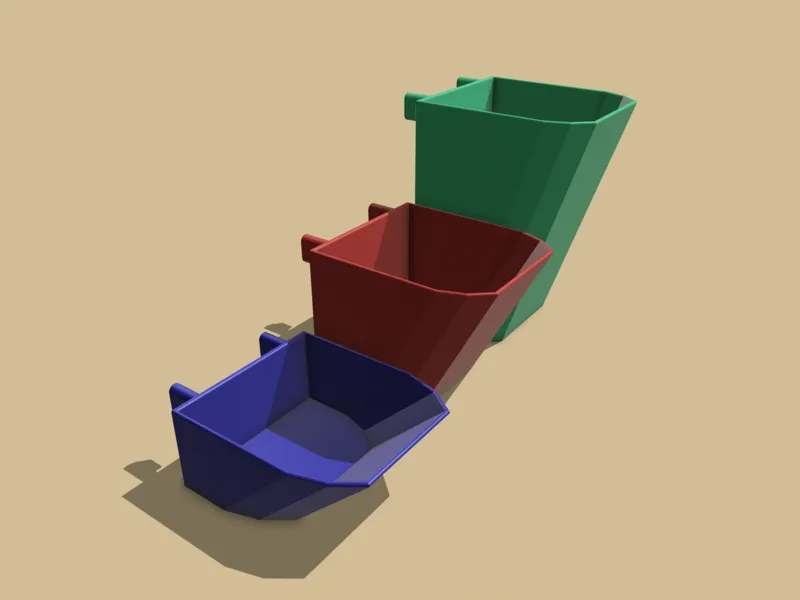 Ikea Skadis container angled, different sizes