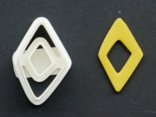 Rhomb Polymer Clay Cutter Earrings Necklaces