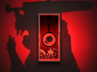 Berserk Shadow Lamp / Guts Silhouette Display