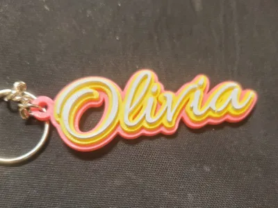 Name keychain "Olivia"