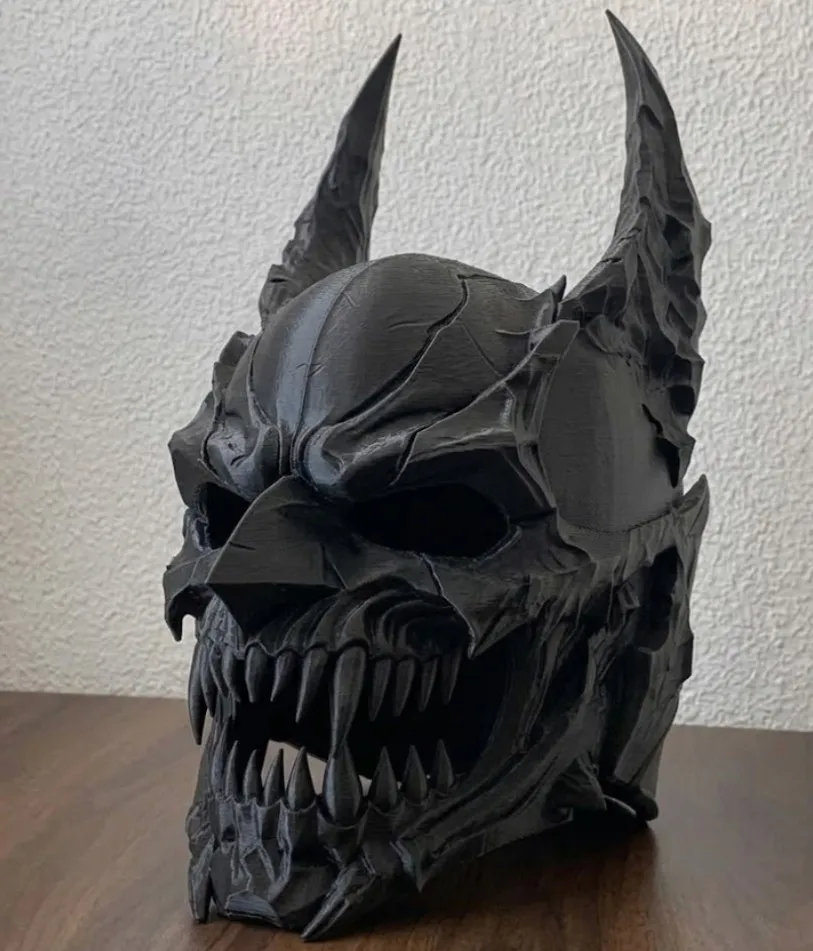 BATMAN DEMON HELMET view 2