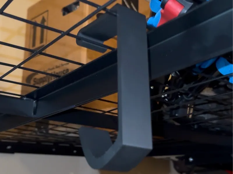 Overhead Garage Storage Bike Hooks.