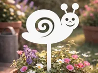 Piquet de jardin escargot souriant — photo 1