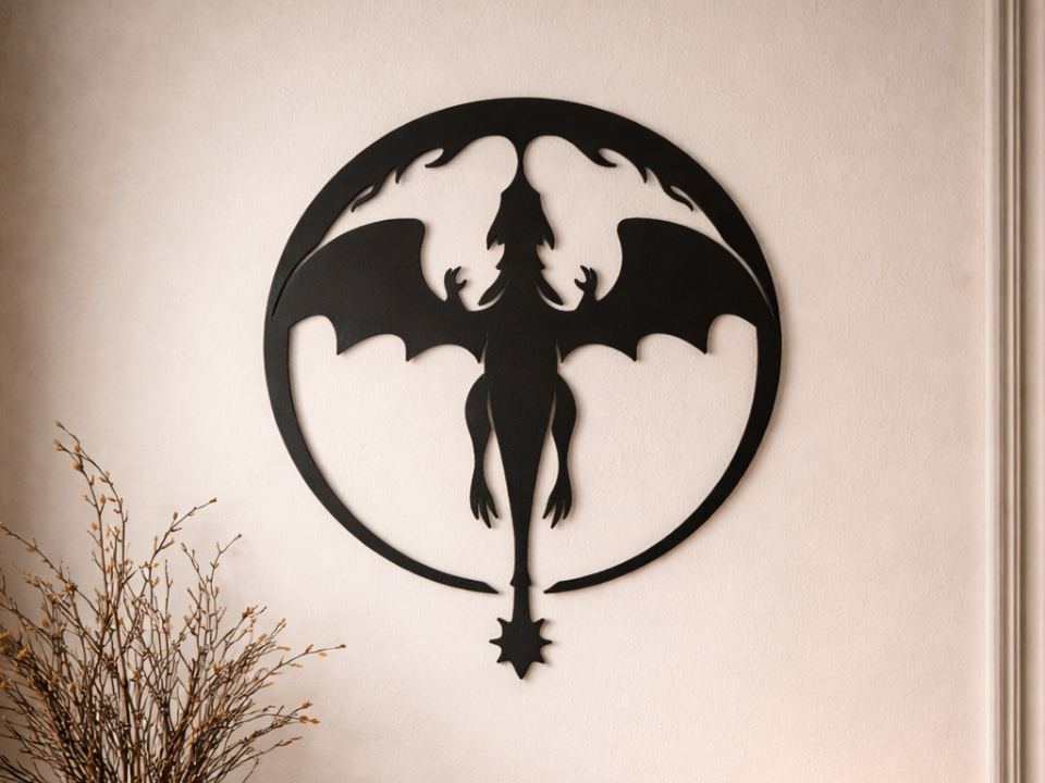 Dragon Wall Art Decor- Dragon 2D Art