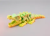 Артикулирана фигурка на костенурка-крокодил