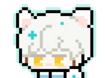 Qi Sili Perler Bead Keychain