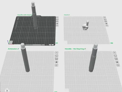 Modular Pointing Finger with Keyring