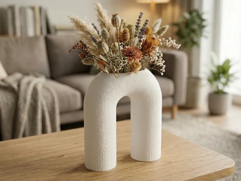 Modern Organic Arch Vase | Minimalist Decor