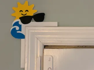 Sun, Shades, and Surf - Summer Themed Door Corner