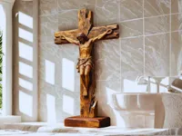 Christ en croix effet bois — photo 2