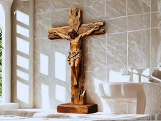 jesus cross wooden