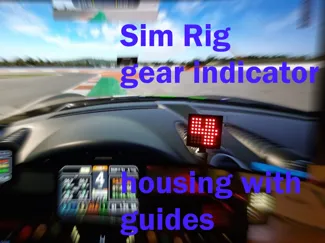 Sim Rig Gear Indicator housing 8x8 LED Matrix