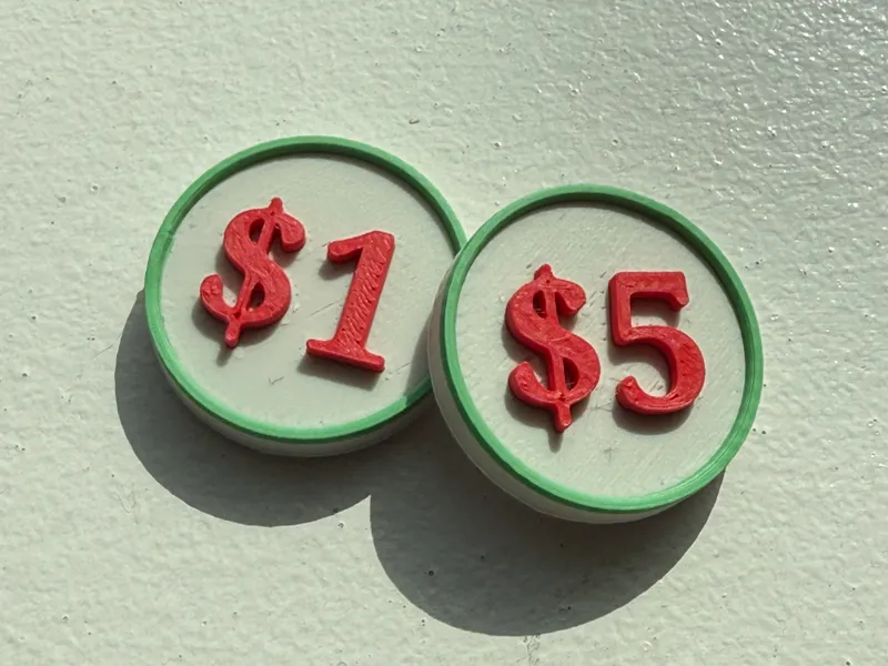 $1 and $5 Coins