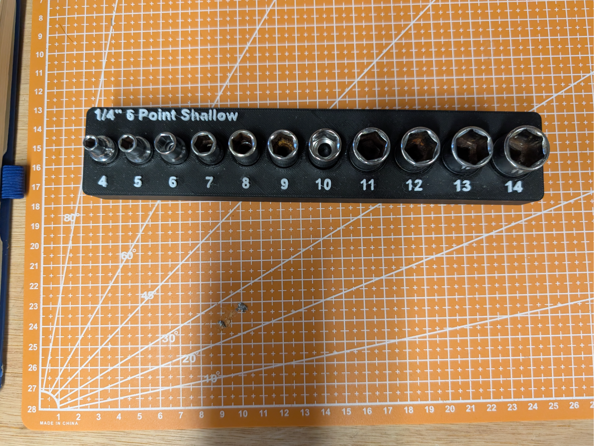 Halfords Advanced 1/4" Sockets - Gridfinity