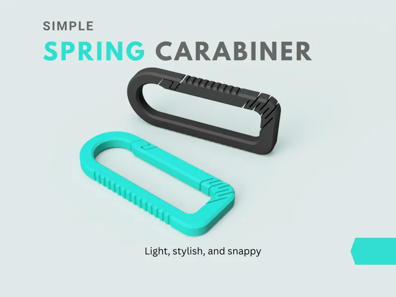 Spring Carabiner – Ultra Light Keychain Clip EDC