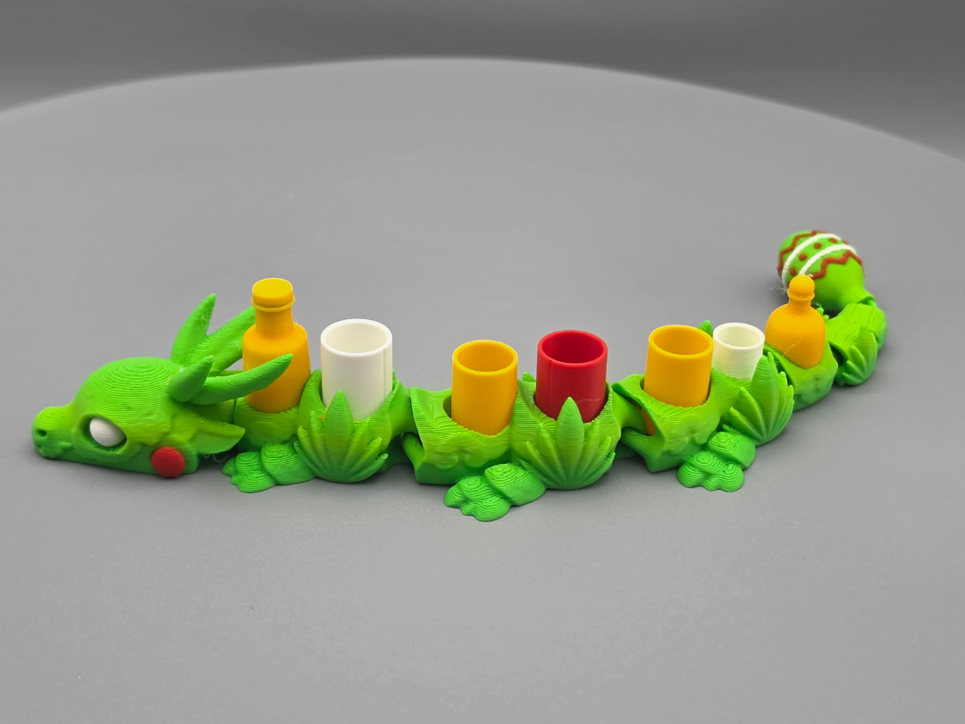 Cinco de Mexico Articulated Dragon w/ Shots