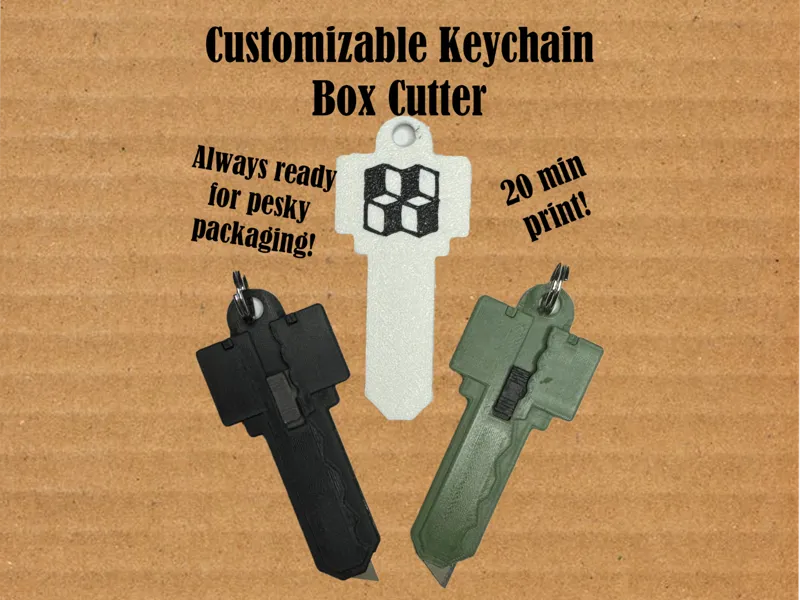 The Quick Cut Key - Handy Keychain Box Cutter