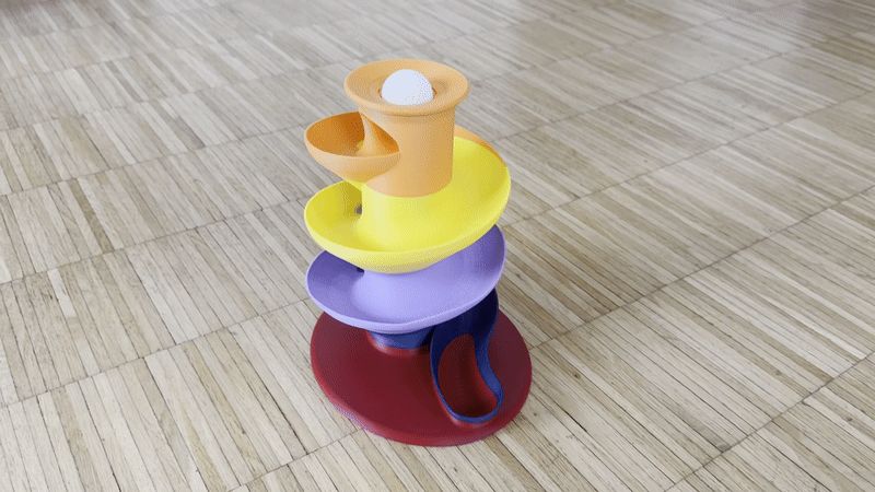 Montessori Helical Ball Run