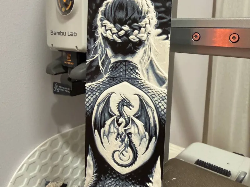Fourth Wing Violet - HueForge bookmark