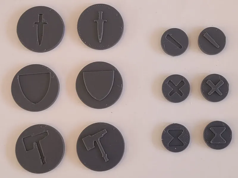 Warcry battle group and activation tokens-minimal