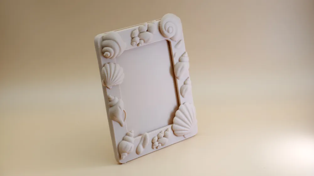 Frame Exhibition Shell Shell photo frame - Free 3D Print Model - MakerWorld