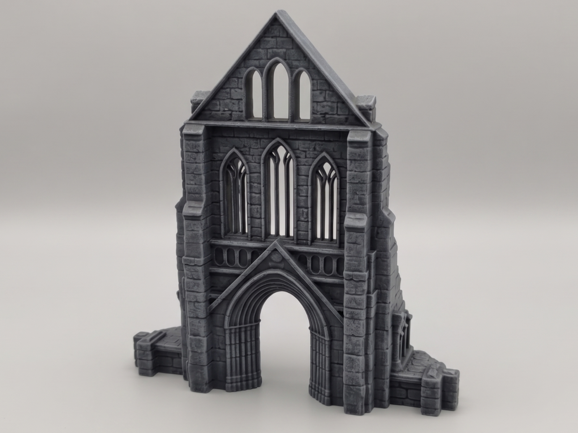 Gothic Cathedral Ruin Facade – Tabletop Terrain