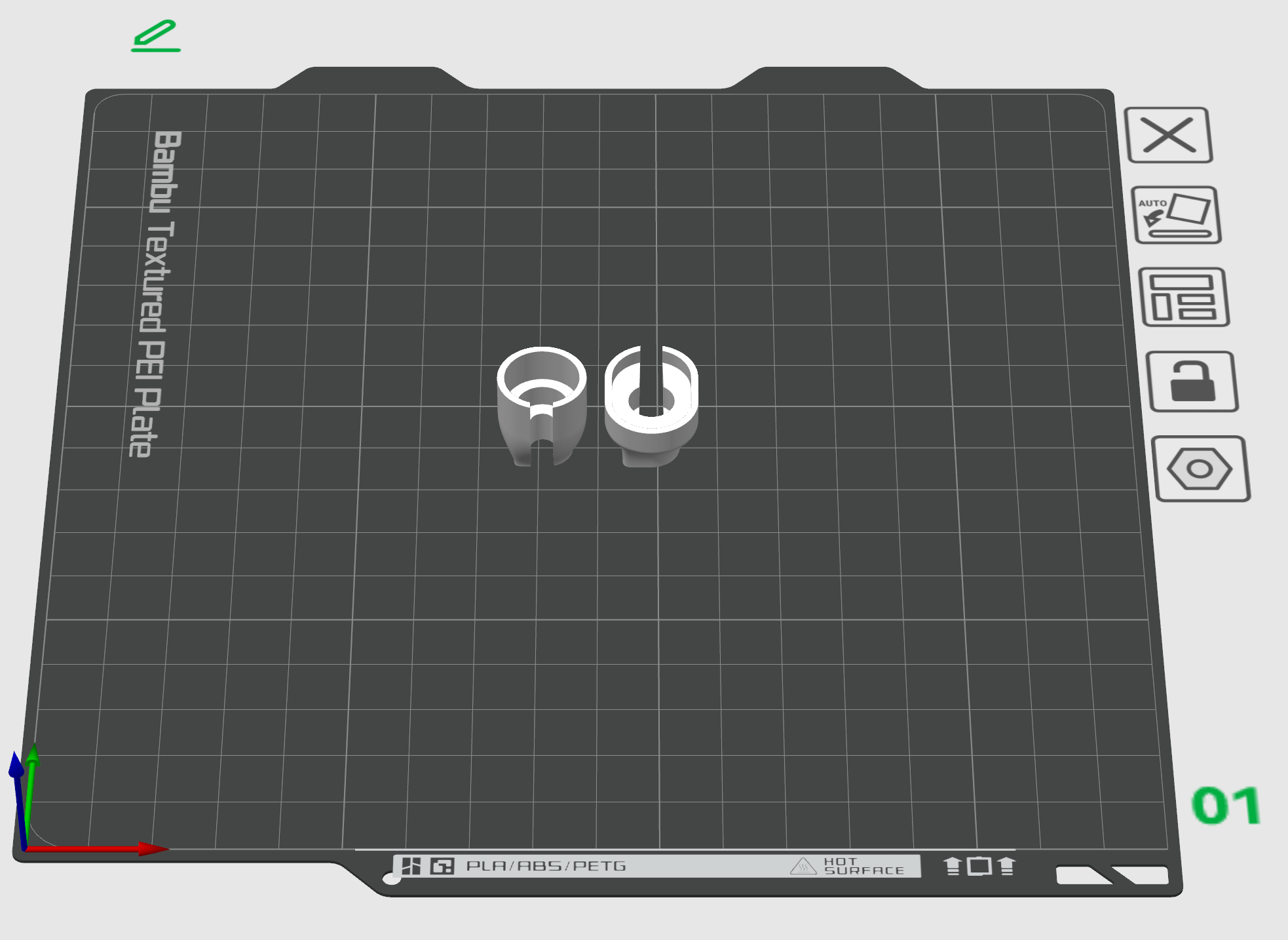 Miniatura 3 do modelo 3D A1/A1mini 线缆束线支撑