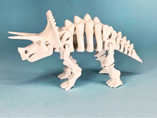articulated skeleton triceratops dinosaur