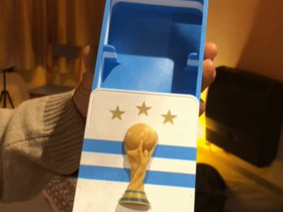 World Cup Sticker Box Argentina World Champion