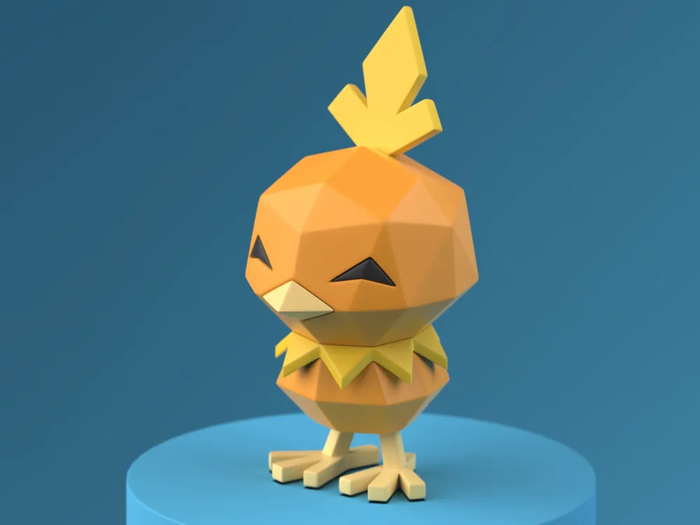 Torchic Craft Low-poly Torchic by flowalistikMakerWorld: Download Free 3D Models