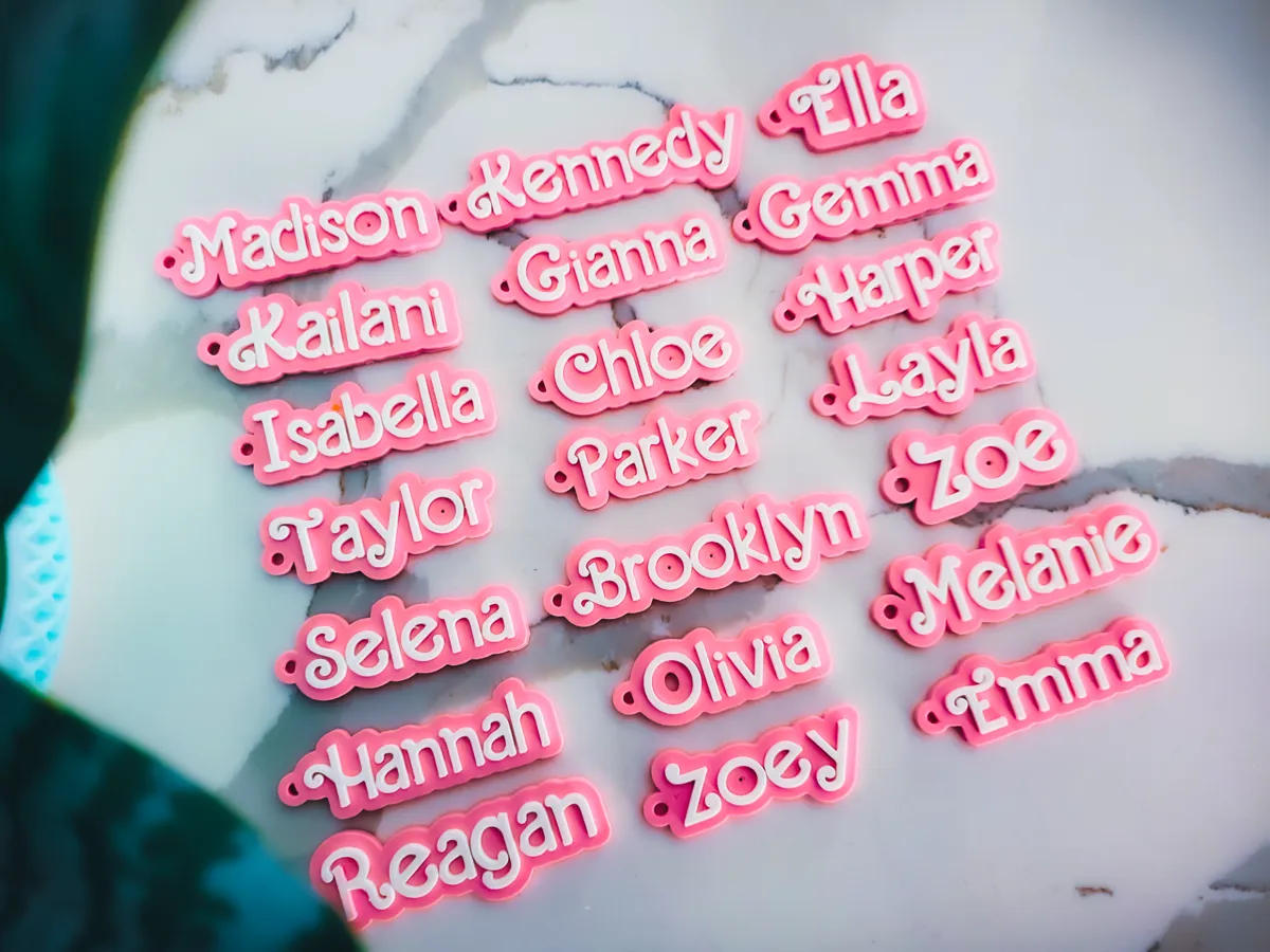 200+ Custom Name Barbie Keychain by calsynergy MakerWorld: Download Free 3D Models - 3D model önizlemesi