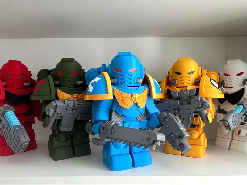 Weapons for Space Marine Warhammer40k Brick Figure