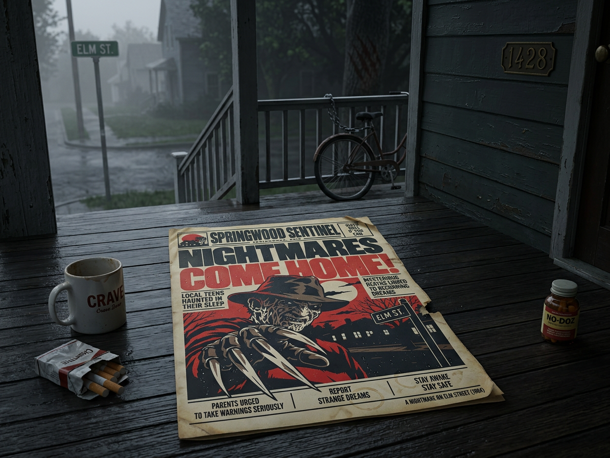 Freddy Krueger Newspaper Wall Art - 1