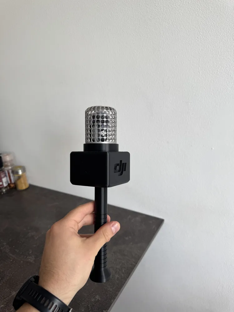 3D Printed Reporter Mic Prop - DJI Mic Mini Holder - Free 3D Print ...