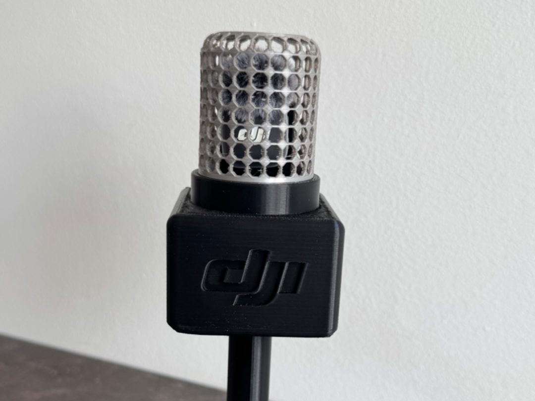 3D Printed Reporter Mic Prop - DJI Mic Mini Holder