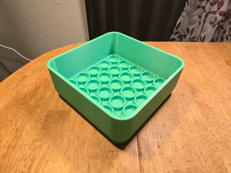 Stackable Miniature Bins (28mm bases)