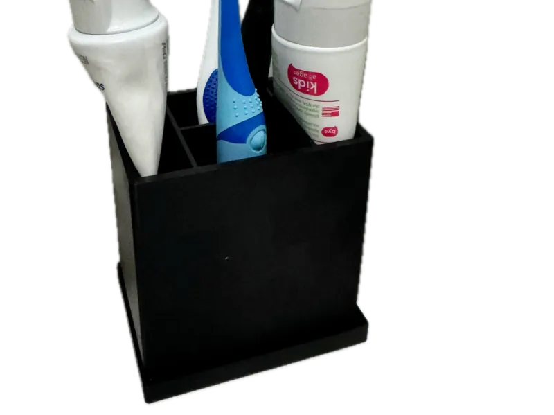 simple toothbrush holder with tray