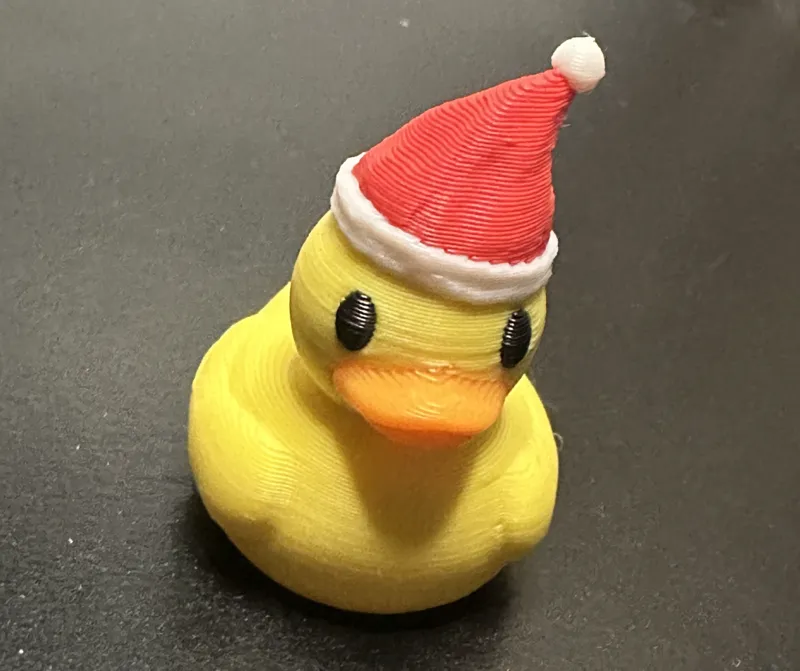 Holiday Themed Duck - Santa Hat
