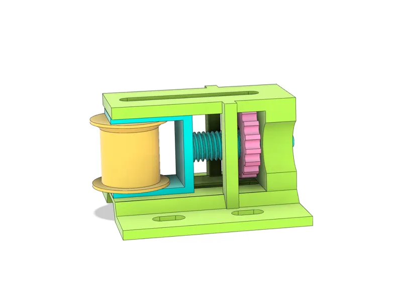 Adjustable idler belt tensioner pulley