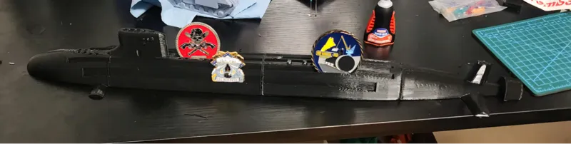 Seawolf Class Challenge Coin Display