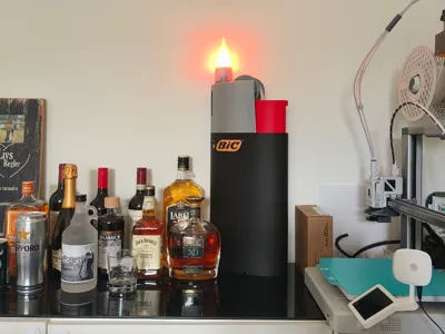 Bic Lighter Lamp