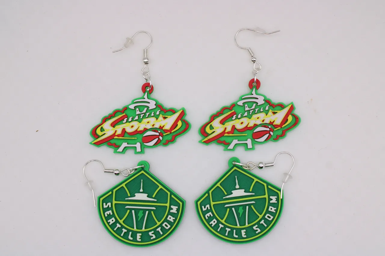Seattle Storm Earrings view 2